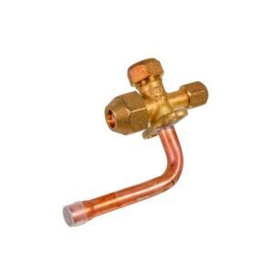 Air Conditioner Service Tap (port) 3/8" angular 90°