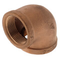 1-1/2" x 1-1/4" FIP Brass 90-Degree Reducing Elbow (Lead Free)