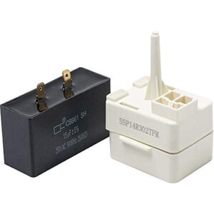 Whirlpool Refrigerator Compressor Relay OLP with 15uF Capacitor
