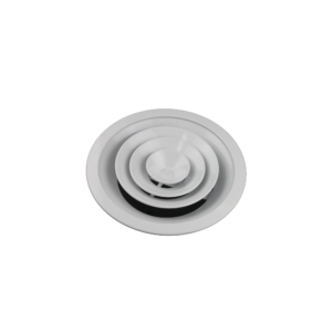 350mm (Neck) - Round Ceiling Diffuser - White