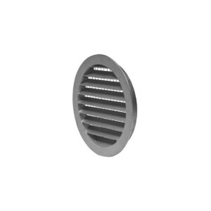 Aluminium Circular Weather Louvre with Bird Mesh - 150mm Diameter