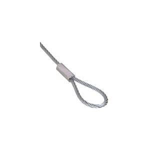 Loop Ended Wire Rope - 2mm Wire - 1m Long (10 Pack)